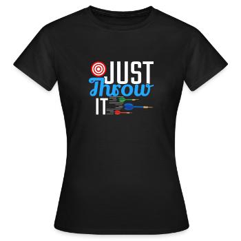 Darts Cadeau Hommes Femmes Conception - T-shirt Femme - noir - Devant - AI Model Female 172 dark (172cm)