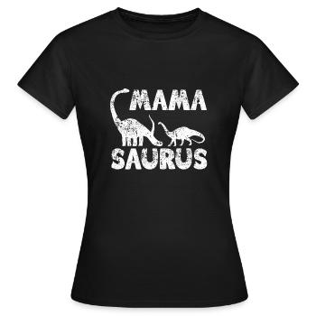 Mama Saurus v3 - Frauen T-Shirt - Schwarz - Vorne - AI Model Female 172 dark (172cm)