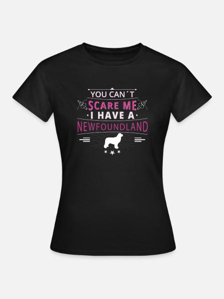 Neufundländer scare Newfoundland - Frauen T-Shirt - Schwarz