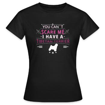 Tibetan terrier scare tibetan terrier - Women's T-Shirt - black - Front - AI Model Female 172 dark (172cm)