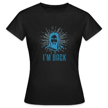 J'aime Jésus Je suis de retour de Pâques cadeau - T-shirt Femme - noir - Devant - AI Model Female 172 dark (172cm)
