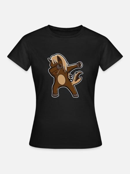 Horse dabbing horse - Women's T-Shirt - black