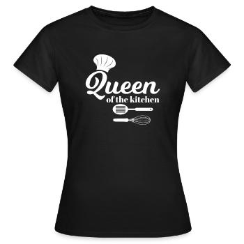 Chef chapeau - cuisinier - cuisinier - cuisinier - cadeau - T-shirt Femme - noir - Devant - AI Model Female 172 dark (172cm)
