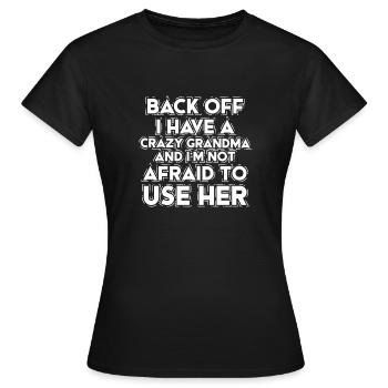 Oma Enkel Enkelin Enkelkind Geschenk Enkelkinder - Frauen T-Shirt - Schwarz - Vorne - AI Model Female 172 dark (172cm)