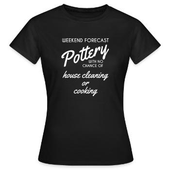 Pottery - Pottery - Potter - Potter - Gift - Women's T-Shirt - black - Front - AI Model Female 172 dark (172cm)