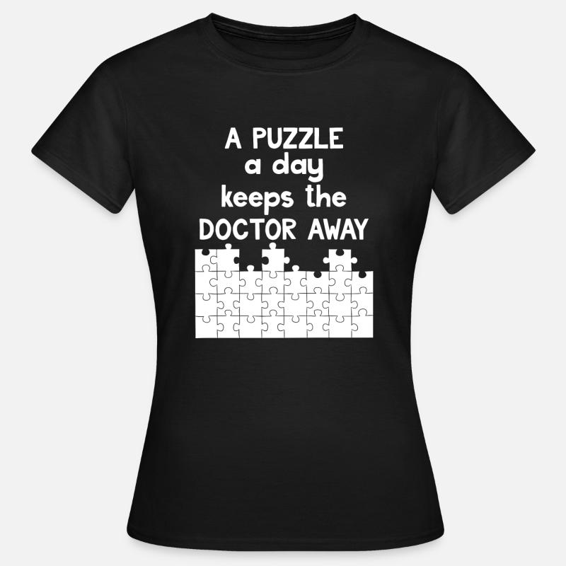Jigsaw Puzzle - Jigsaw Puzzles - Puzzle - Gift - Women's T-Shirt - black