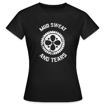 Mountain biking - mountain biking - mountain bikers - Women's T-Shirt - black - Front - AI Model Female 172 dark (172cm)