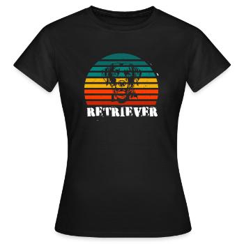 retriever - T-shirt Femme - noir - Devant - AI Model Female 172 dark (172cm)