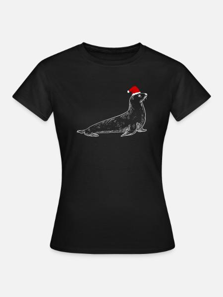 Christmas Seal - Women's T-Shirt - black