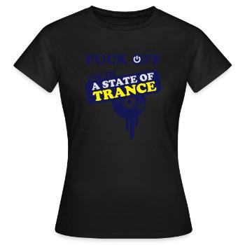 Trance - T-shirt Femme - noir - Devant - AI Model Female 172 dark (172cm)