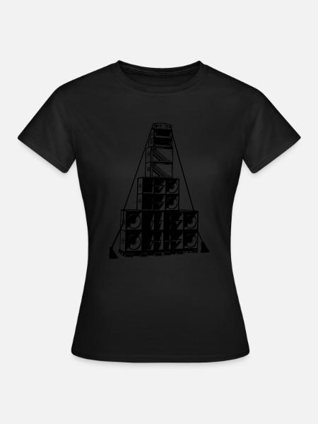 système de sonorisation gratuit - T-shirt Femme - noir