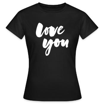 Je t'aime - je t'aime - T-shirt Femme - noir - Devant - AI Model Female 172 dark (172cm)