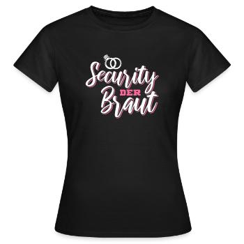 Security of the bride - Women's T-Shirt - black - Front - AI Model Female 172 dark (172cm)