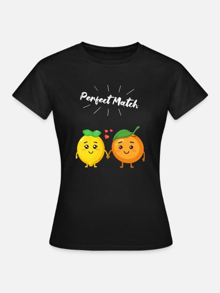 Lemon & Orange Gift for Vegans & Vegetarians - Women's T-Shirt - black