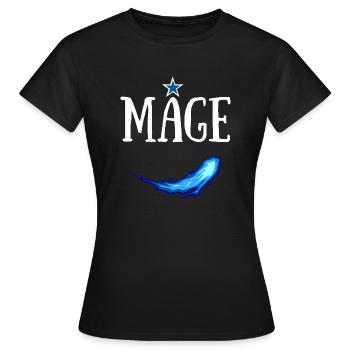 MAGE JDR SORTILEGE PERSONNAGE - T-shirt Femme - noir - Devant - AI Model Female 172 dark (172cm)