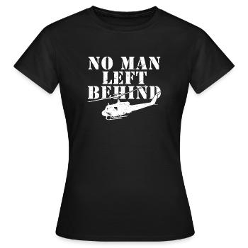 Personne n’est laissé pour compte - T-shirt Femme - noir - Devant - AI Model Female 172 dark (172cm)