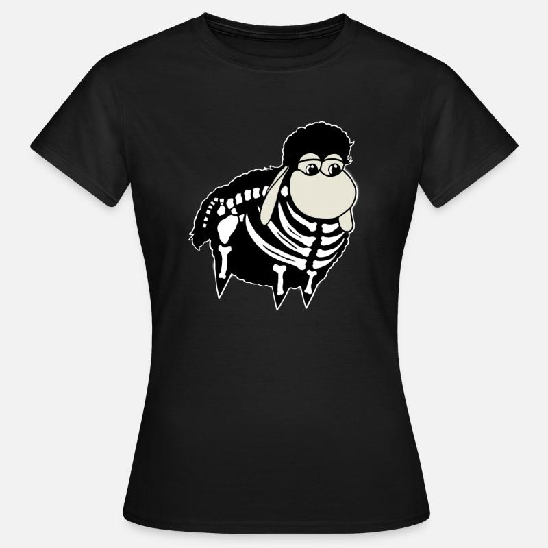Wolly Sheepling Skeleton Gaming - Women's T-Shirt - black