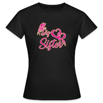 Big sister - Women's T-Shirt - black - Front - AI Model Female 172 dark (172cm)