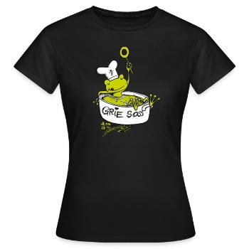 Sauce à la semoule - T-shirt Femme - noir - Devant - AI Model Female 172 dark (172cm)