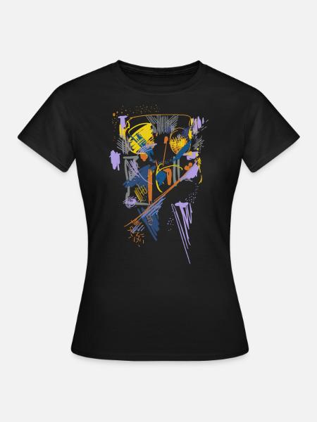 Kunst Abstrakt - Frauen T-Shirt - Schwarz