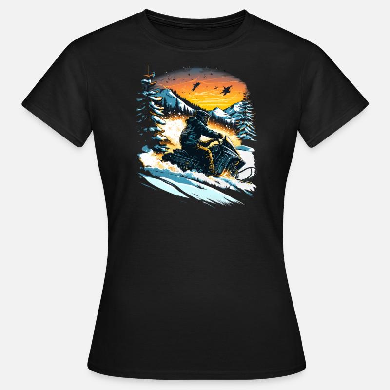 Snowmobiling - Women's T-Shirt - black