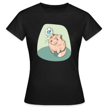 Sweet cat - Frauen T-Shirt - Schwarz - Vorne - AI Model Female 172 dark (172cm)