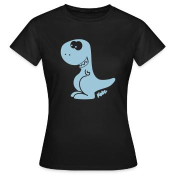 Dinosaurier - Tyrannusaurus Rex - T-shirt Femme - noir - Devant - AI Model Female 172 dark (172cm)