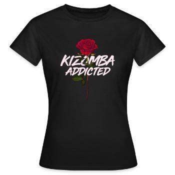Kiz addiction - T-shirt Femme - noir - Devant - AI Model Female 172 dark (172cm)