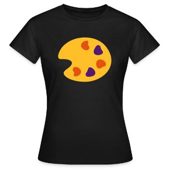 Peintre peintre - T-shirt Femme - noir - Devant - AI Model Female 172 dark (172cm)