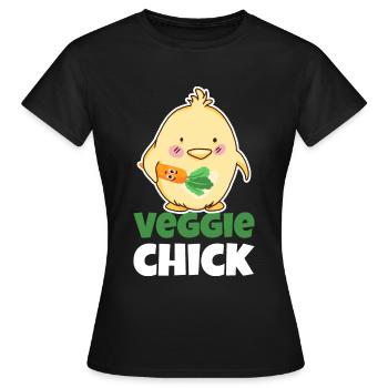 Vegetarierin Vegetarier Vegan Geschenkidee - Frauen T-Shirt - Schwarz - Vorne - AI Model Female 172 dark (172cm)