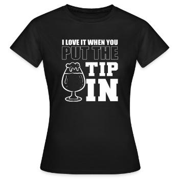 Tipping in waitress poison - Women's T-Shirt - black - Front - AI Model Female 172 dark (172cm)