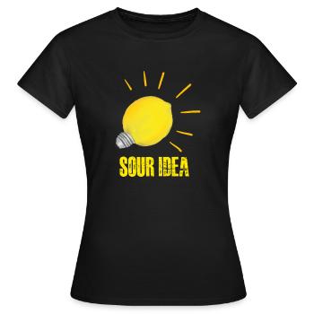 Sour Idea - Women's T-Shirt - black - Front - AI Model Female 172 dark (172cm)