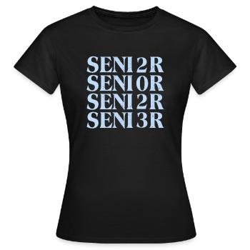 Senior 2023 - Women's T-Shirt - black - Front - AI Model Female 172 dark (172cm)