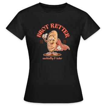 Mampf Wear - Frauen T-Shirt - Schwarz - Vorne - AI Model Female 172 dark (172cm)