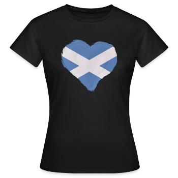 Écosse Drapeau écossais Alba GB Royaume-Uni - T-shirt Femme - noir - Devant - AI Model Female 172 dark (172cm)