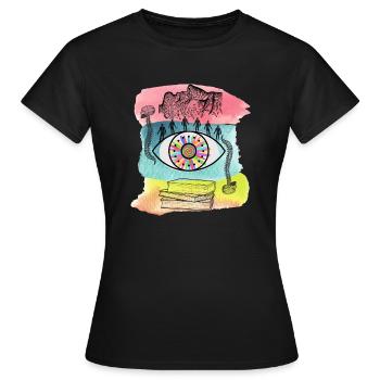 Embrace Your Weirdness - Women's T-Shirt - black - Front - AI Model Female 172 dark (172cm)