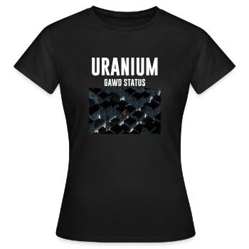 Uranium City View - Women's T-Shirt - black - Front - AI Model Female 172 dark (172cm)
