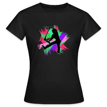 Cascade de scooter - T-shirt Femme - noir - Devant - AI Model Female 172 dark (172cm)