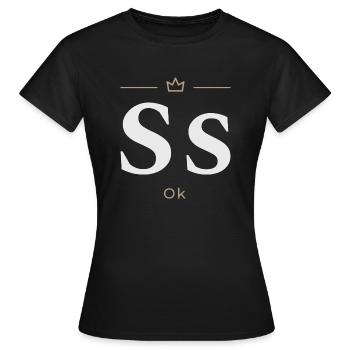 Original on Transparent - T-shirt Femme - noir - Devant - AI Model Female 172 dark (172cm)