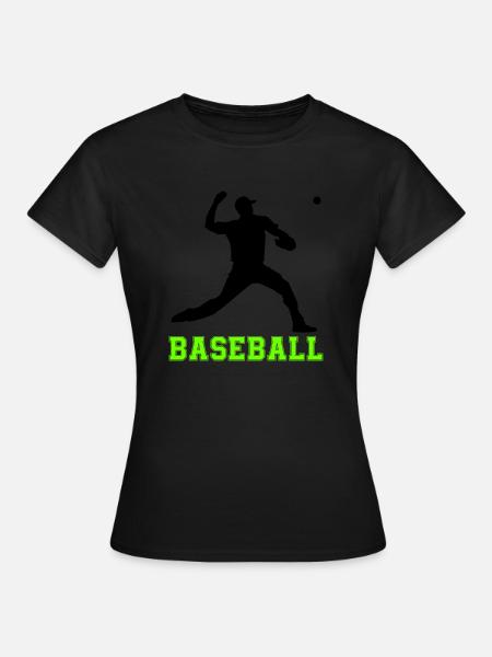 baseball - Frauen T-Shirt - Schwarz