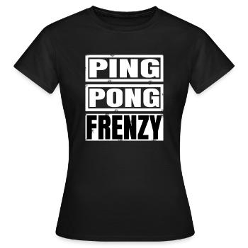 competitive table tennis table tennis tournaments - Frauen T-Shirt - Schwarz - Vorne - AI Model Female 172 dark (172cm)