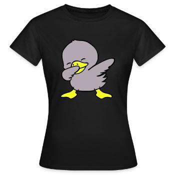 Dabbing de canard - T-shirt Femme - noir - Devant - AI Model Female 172 dark (172cm)