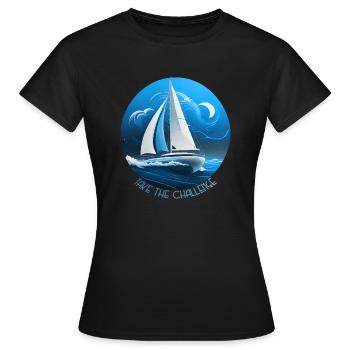 Relevez le défi - T-shirt Femme - noir - Devant - AI Model Female 172 dark (172cm)