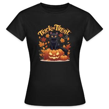 Trick or Treat - Women's T-Shirt - black - Front - AI Model Female 172 dark (172cm)