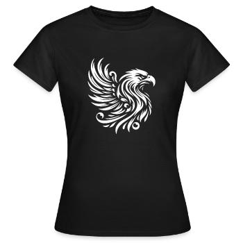 Dominanter Adler - Frauen T-Shirt - Schwarz - Vorne - AI Model Female 172 dark (172cm)