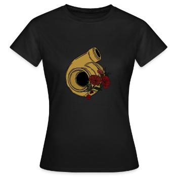 Turbo - T-shirt Femme - noir - Devant - AI Model Female 172 dark (172cm)