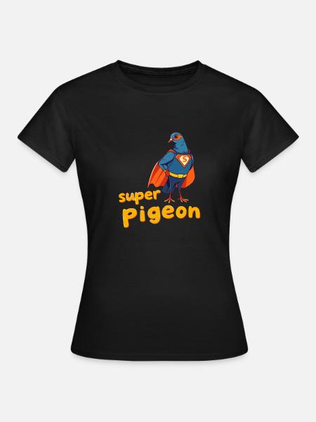 Super Taube - Frauen T-Shirt - Schwarz