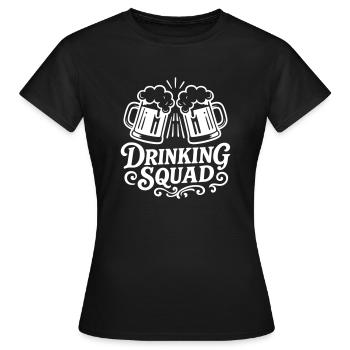 Boire de la bière Squad - T-shirt Femme - noir - Devant - AI Model Female 172 dark (172cm)