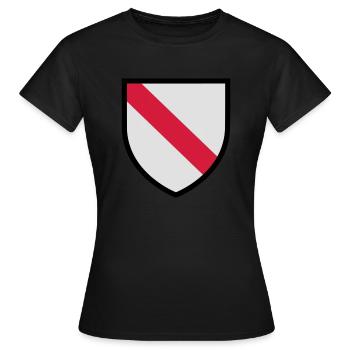 Blason Strasbourg (T) - T-shirt Femme - noir - Devant - AI Model Female 172 dark (172cm)