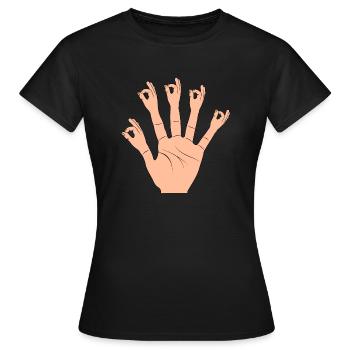 Blague blague blague drôle poison - T-shirt Femme - noir - Devant - AI Model Female 172 dark (172cm)